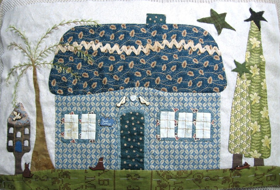 Лоскутная техника Боро домики