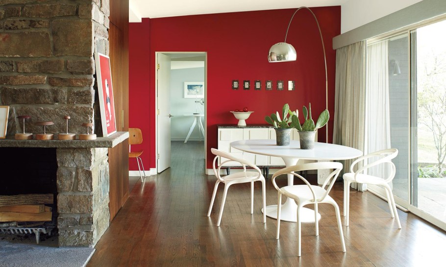 Интерьер в оранжевых тонах