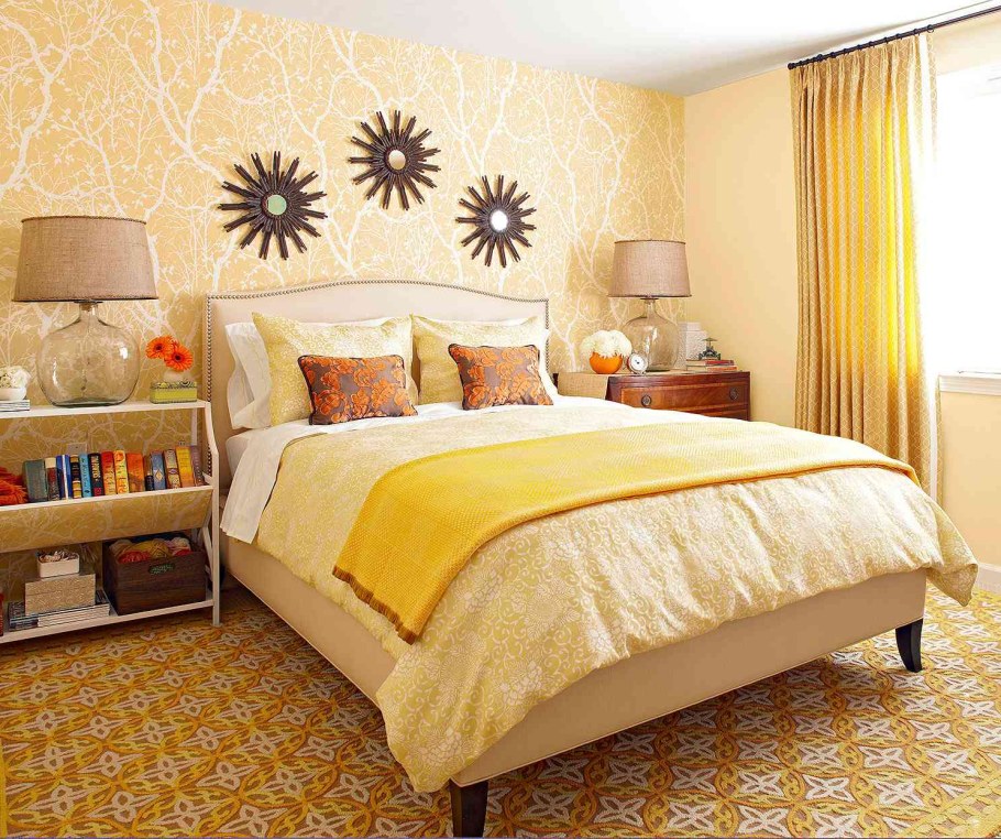 Песочно желтый цвет в интерьере