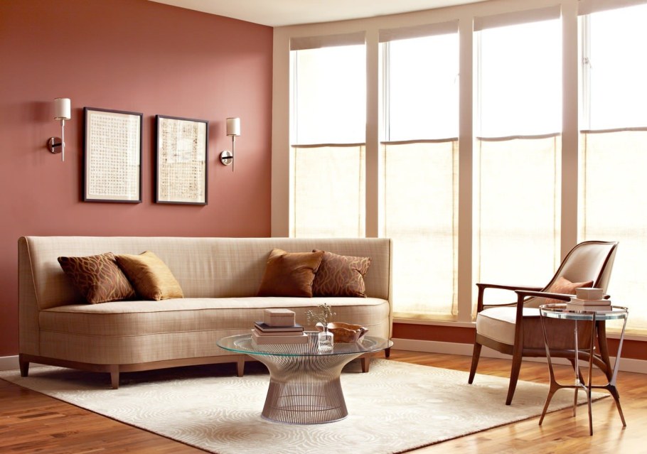 Цвет стен в гостиной