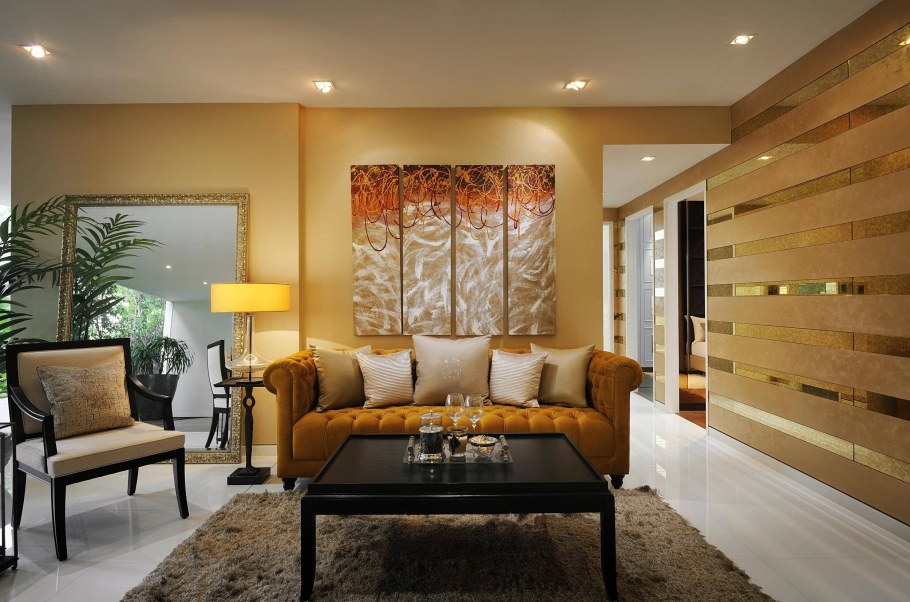 Желтый интерьер