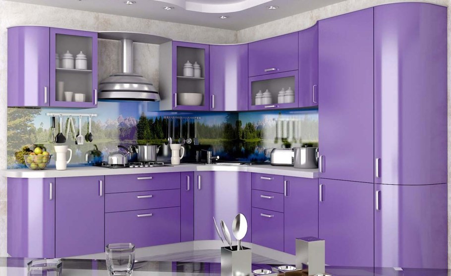 Красный кухонный гарнитур