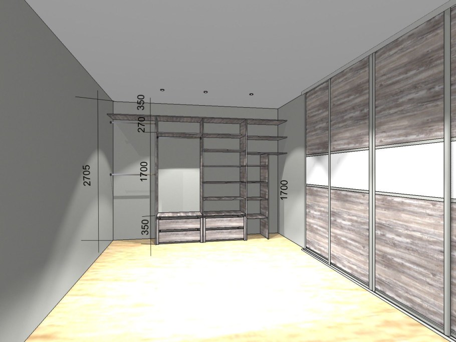 Встроенные шкафы на мансарде