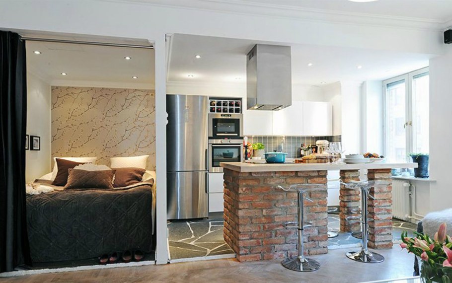 Планировка студии 26м2