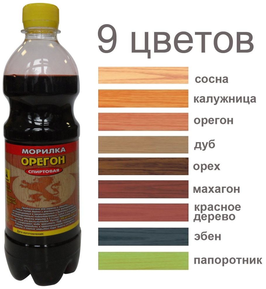 Морилка Тиккурила для дерева палитра