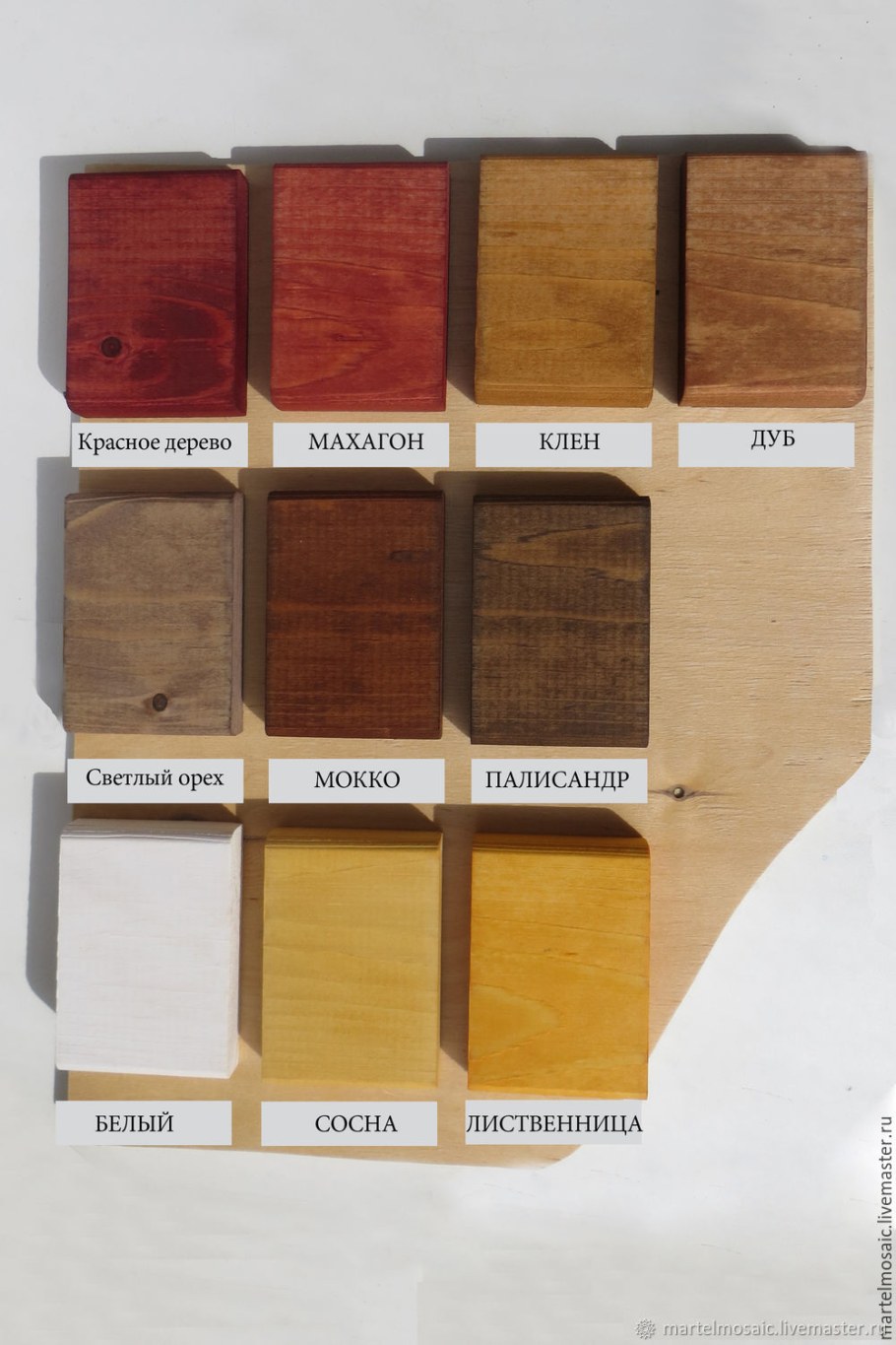 Морилка неводная Новбытхим палитра