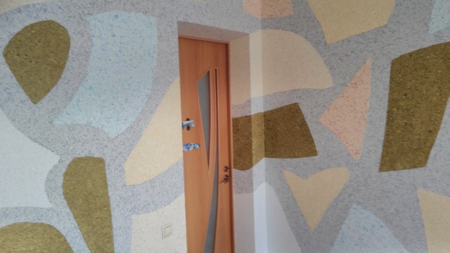 Декор жидкими обоями