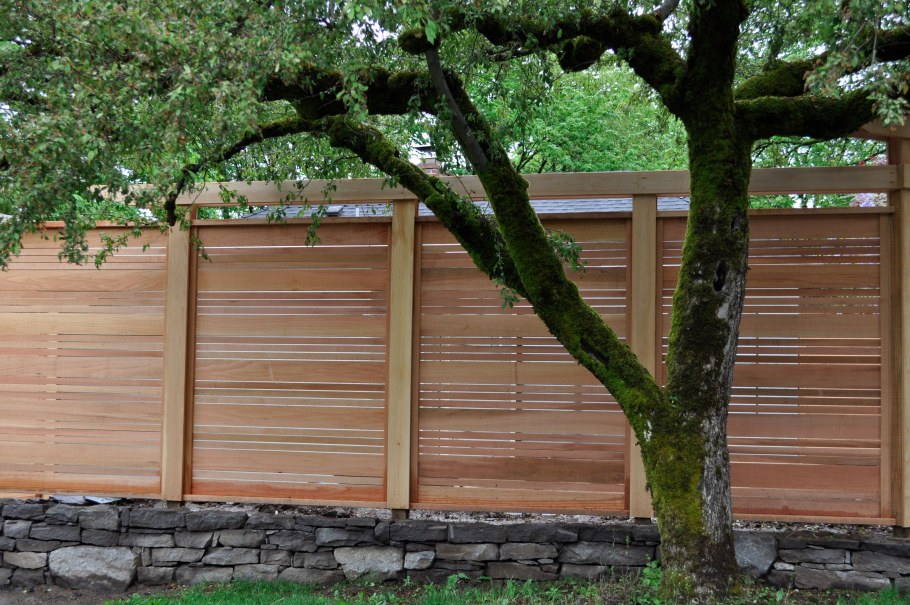 Японский деревянный забор