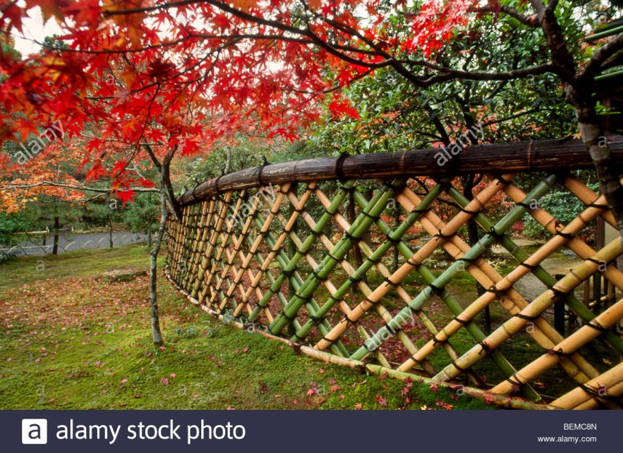 Японский сад заборчик бамбуковый
