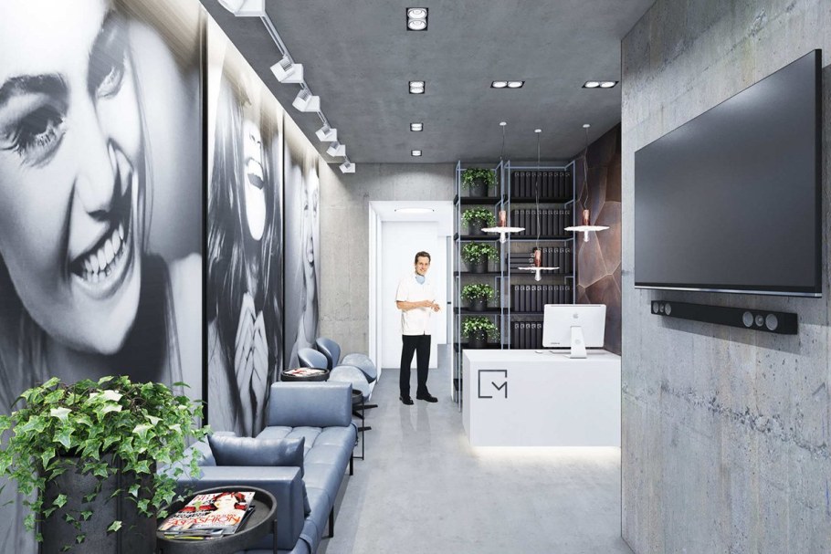 Интерьер клиники в современном стиле