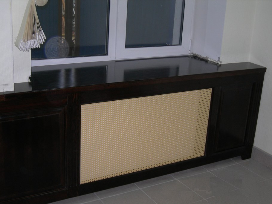 Экран на радиатор отопления в стиле лофт