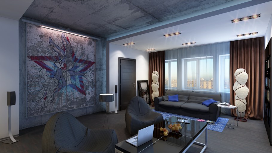 Кухня с панорамными окнами