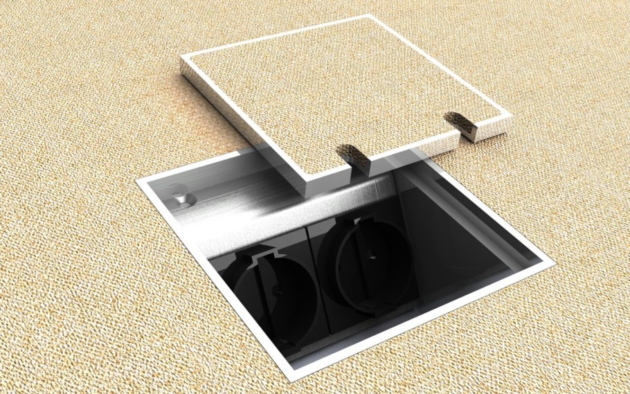 Лючок Bodensteckdosen 8802-b