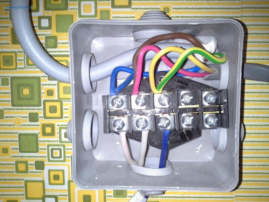 Клемник для электроплиты 380 в