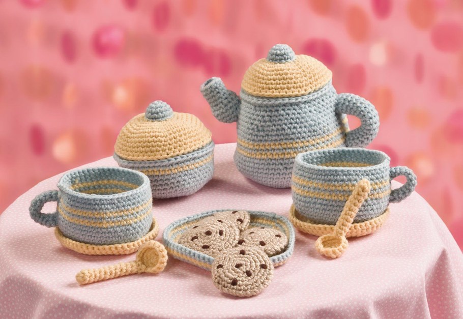 Вязаная посуда крючком