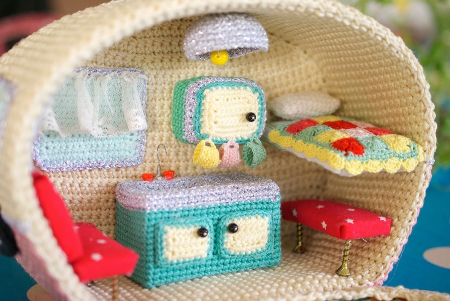 Вязаные Игрушечные домики