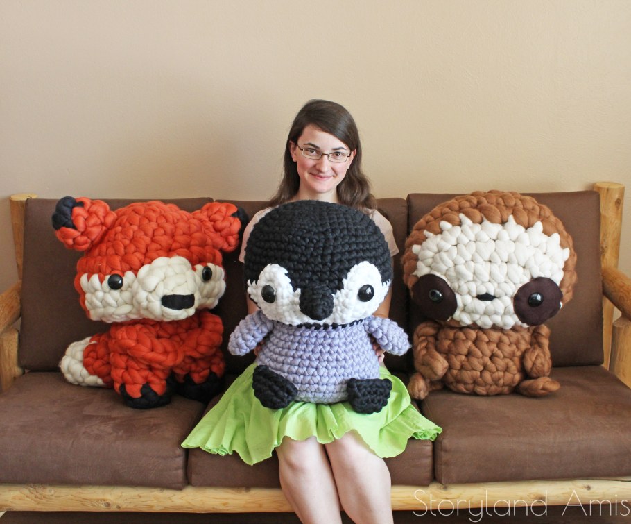 Огромные вязаные игрушки