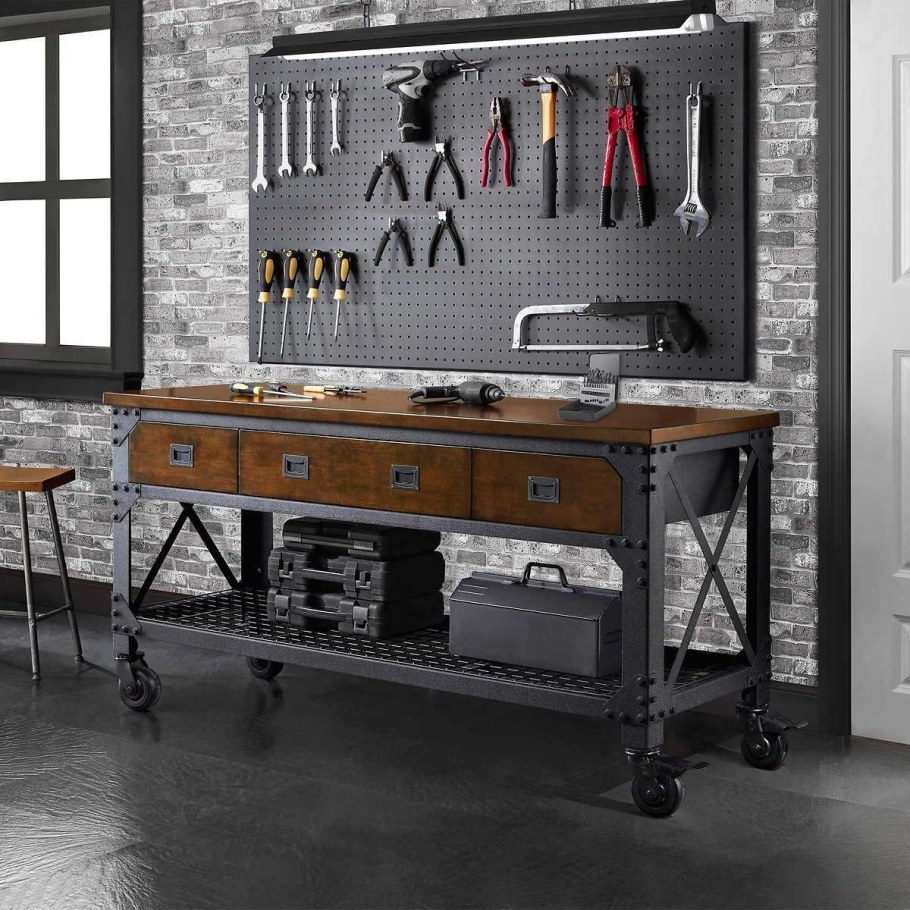 Whalen Industrial Metal and Wood workbench