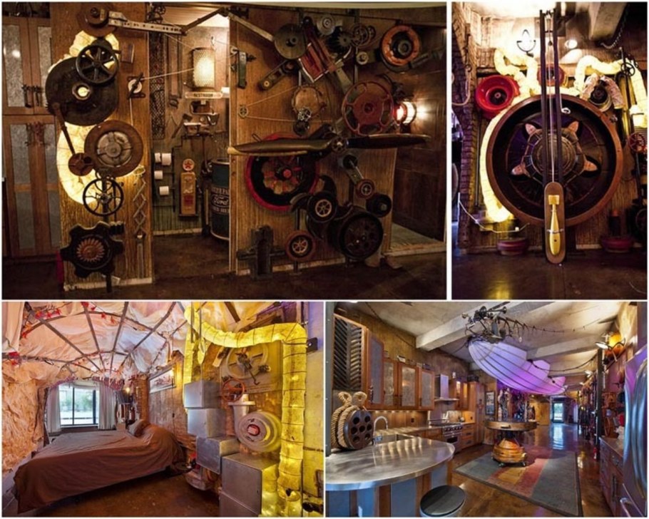 Стимпанк стиль в интерьере квартиры