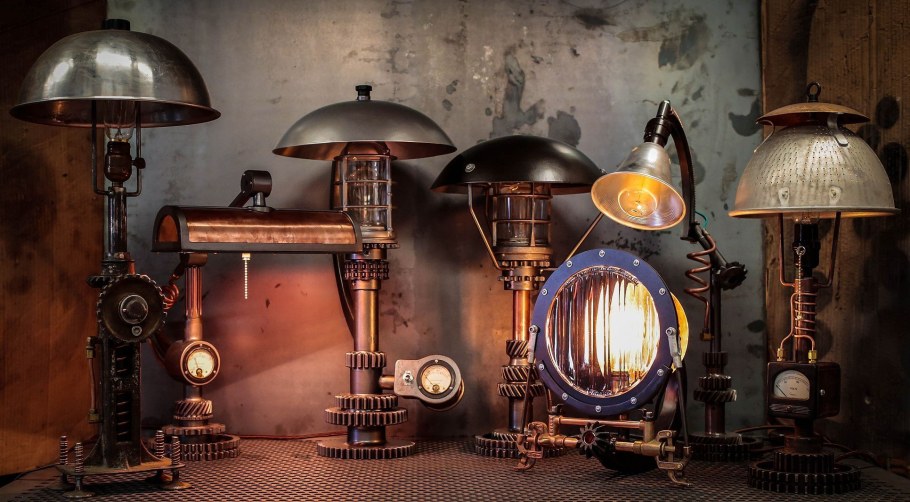 Камин в стиле стимпанк