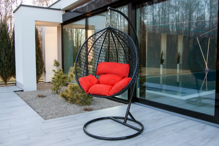 Подвесная качель из профильной трубы