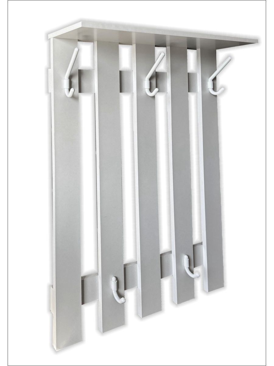 Вешалка настенная белая (75 фото)