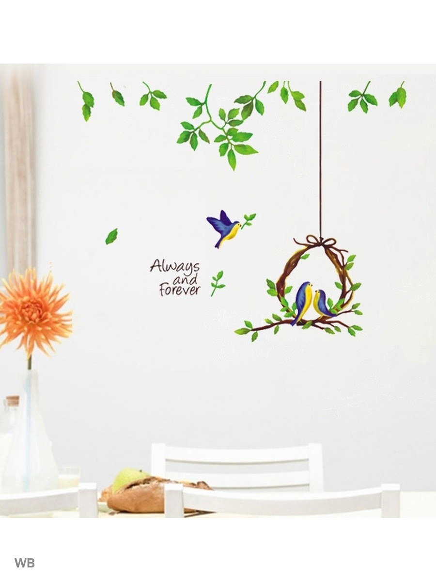 Интерьерная наклейка птицы