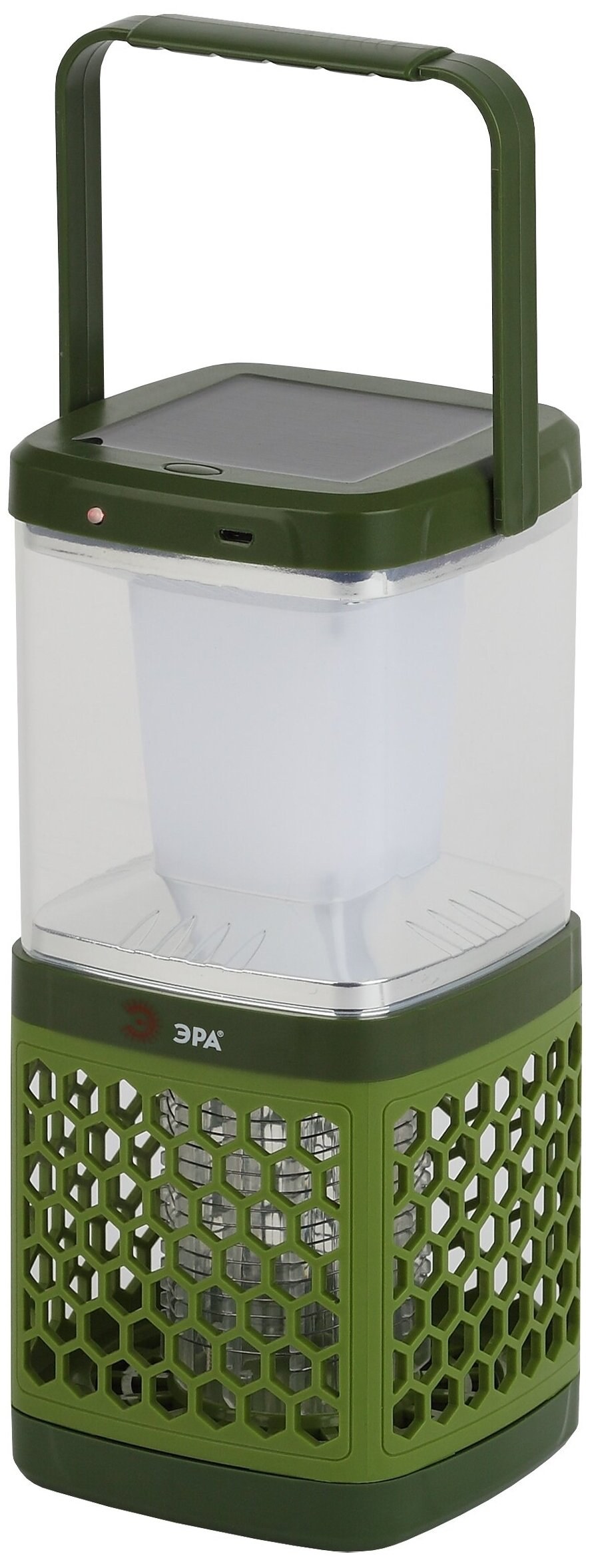 Фонарь кемпинговый противомоскитный аккум. С солн. Бат. ERAMF-08 Эра