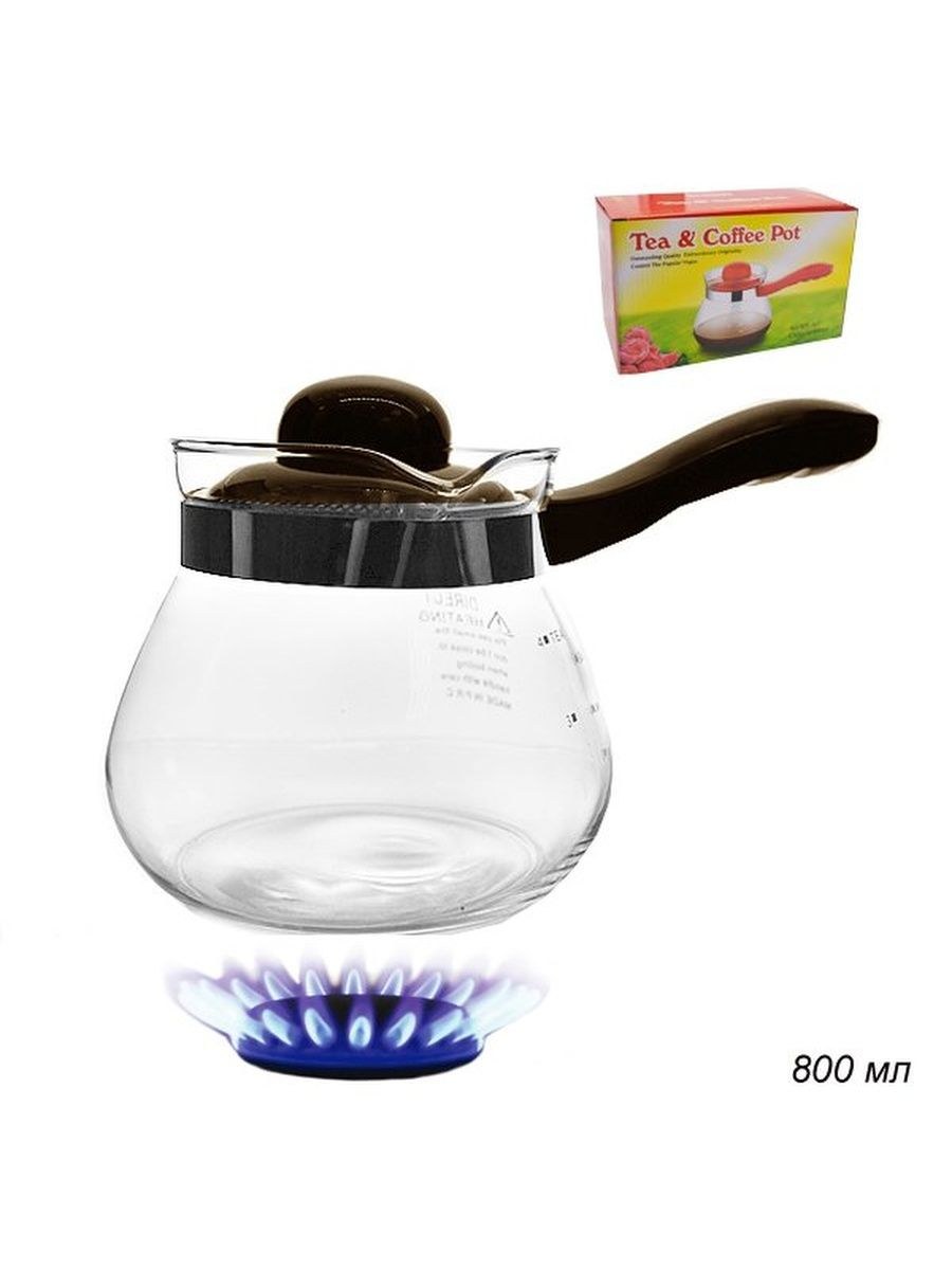 Турка 600 мл жаропрочное стекло / gt-а35114-17 /уп 48/