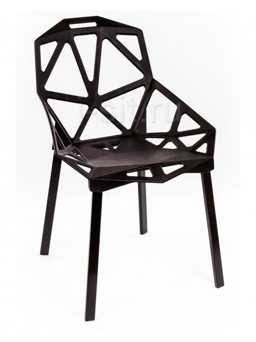 Стул на металлокаркасе one PC-015 черный