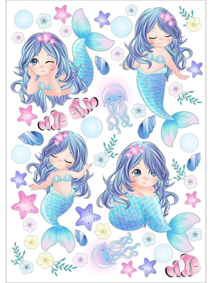 Наклейки "Русалочки"