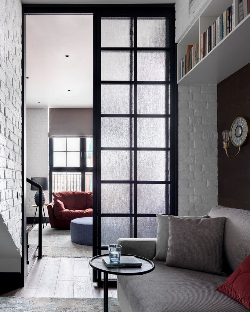 Матовые перегородки для зонирования