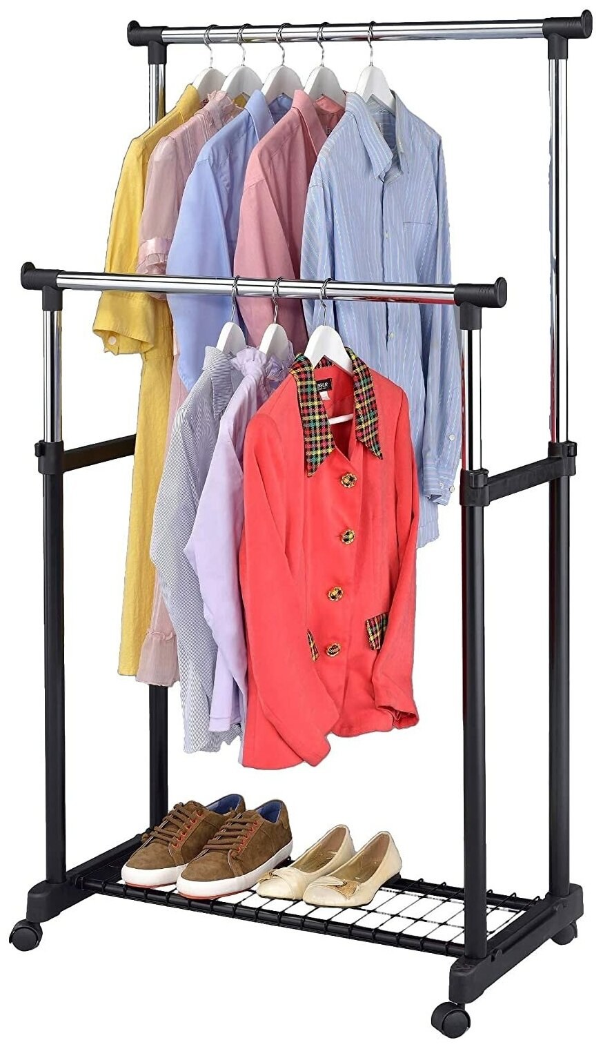 Вешалка железная для одежды (72 фото)