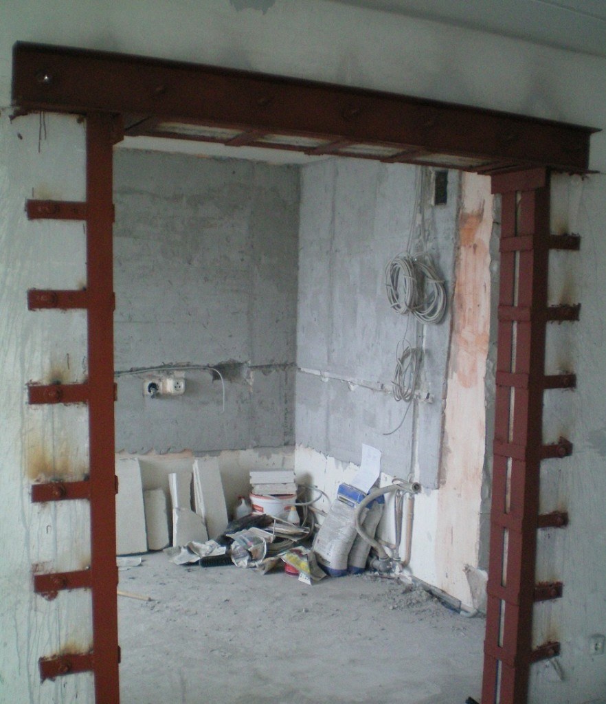 Пробивка проема в стене 80 см