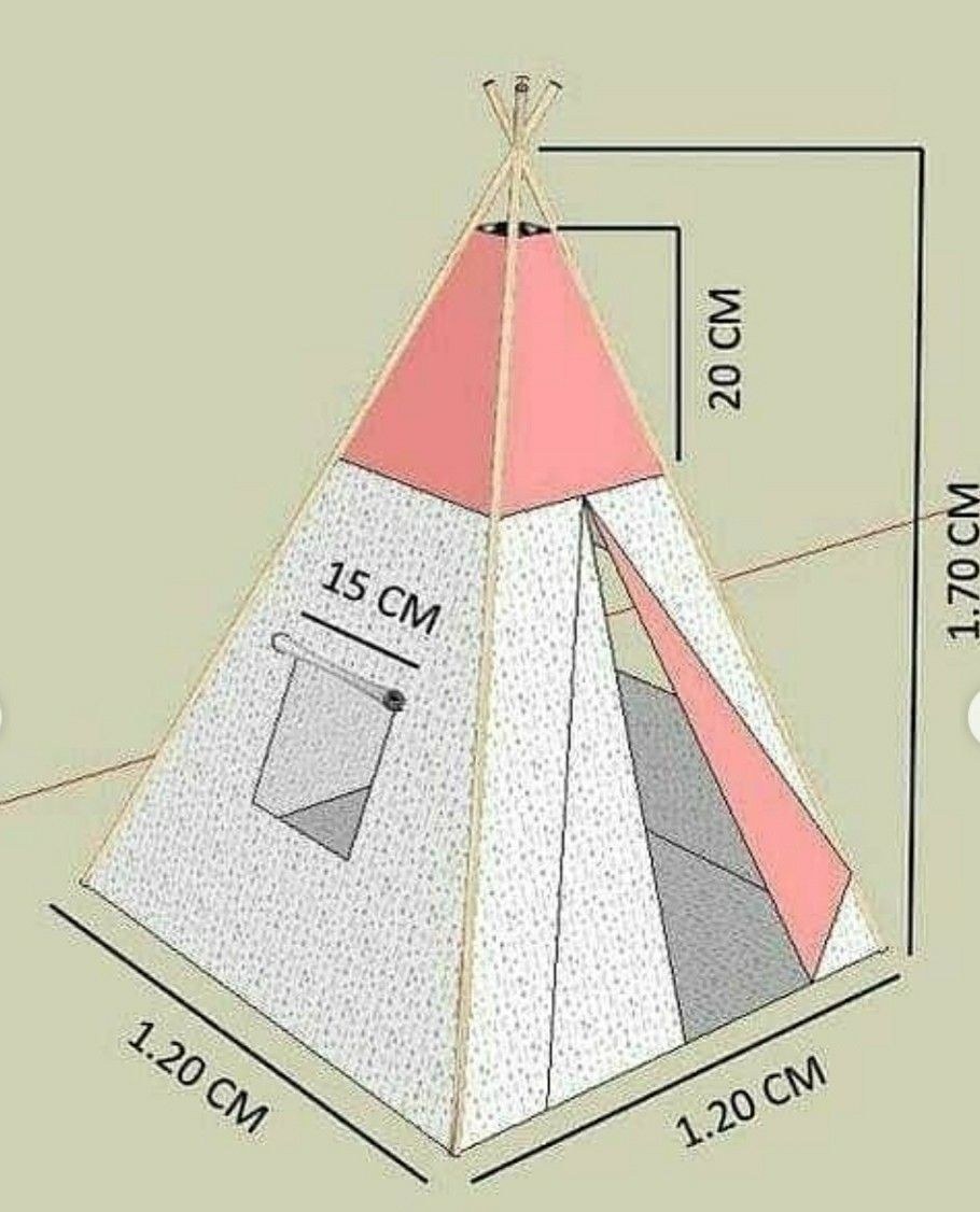 Вигвам для детей выкройка 120 на 120