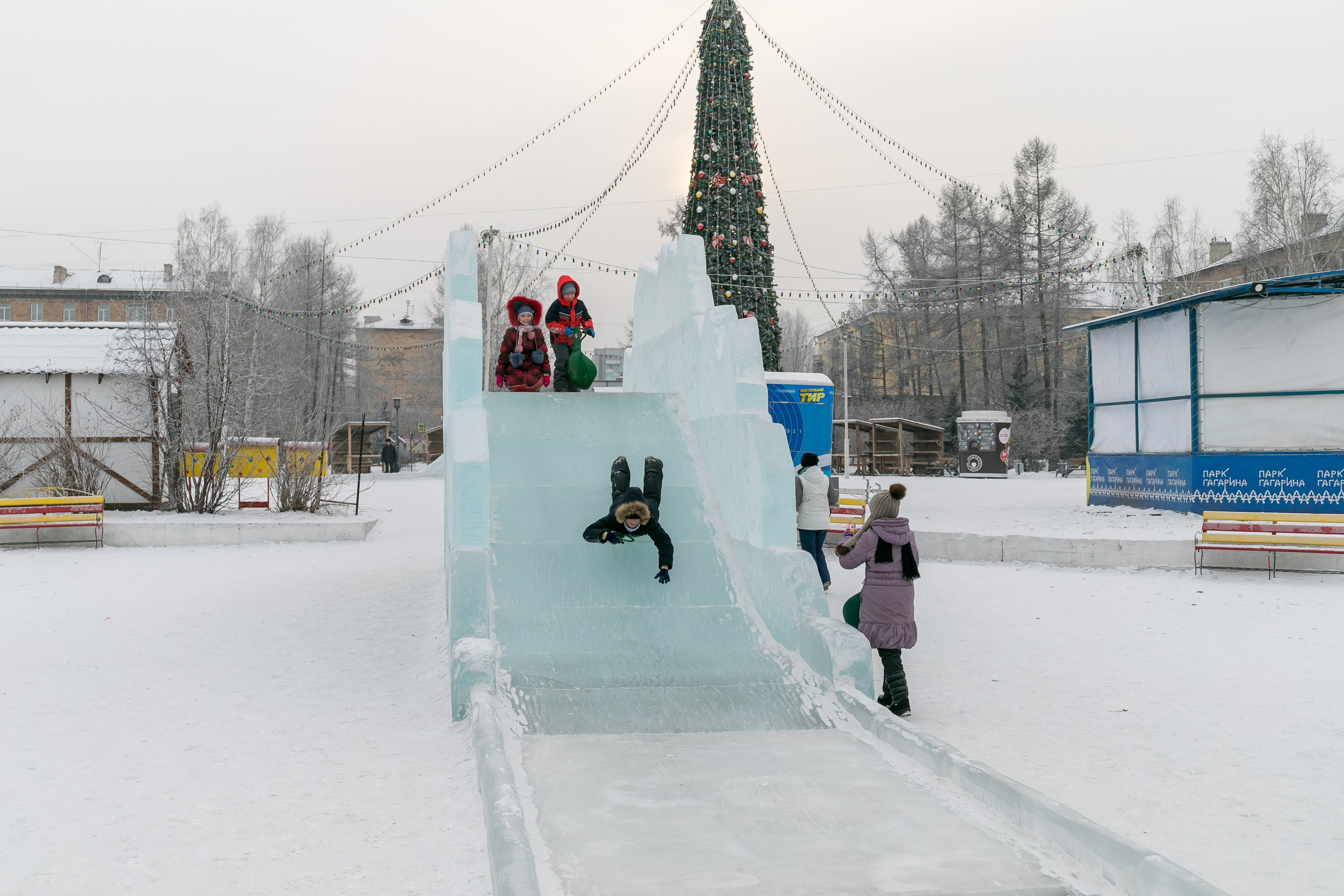 Горки в красноярске зимние