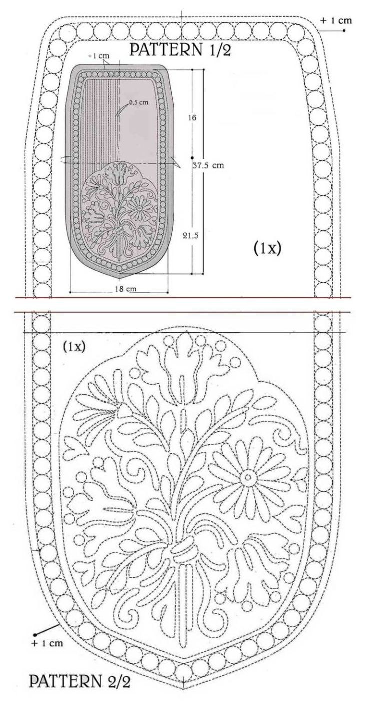 Трапунто схемы углы