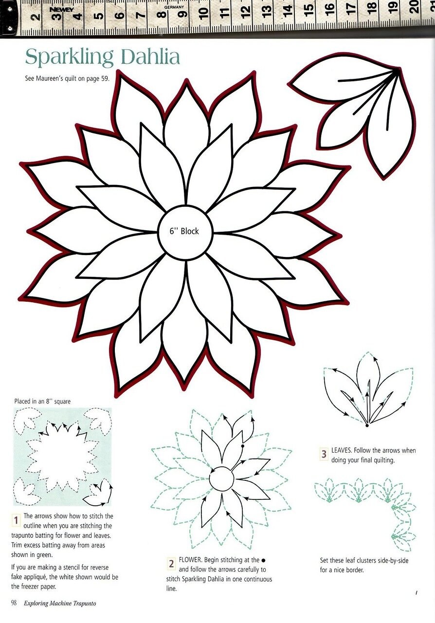 Схема для трапунто новый год