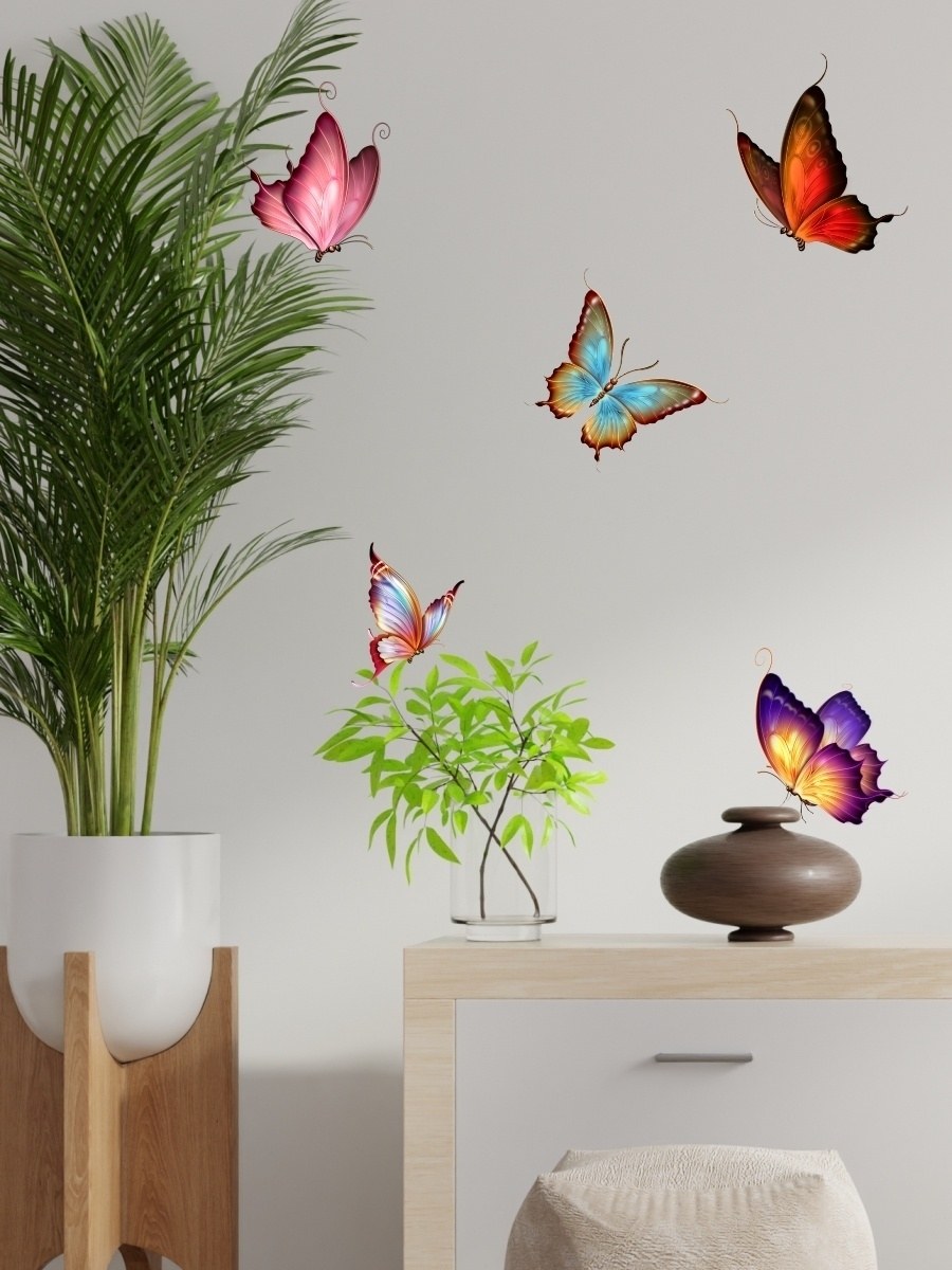 Интерьерные наклейки бабочки