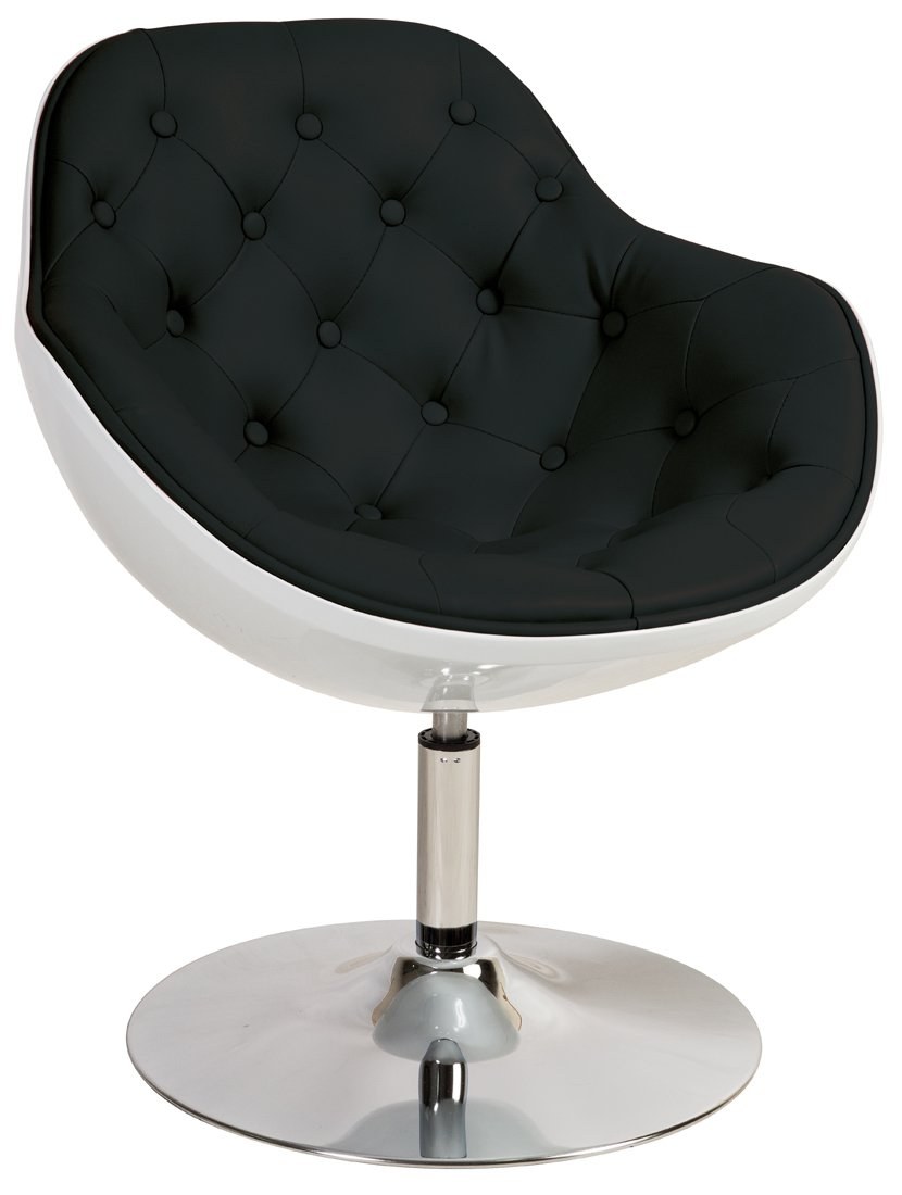 Барное кресло ZC-080 Ego белое с черным