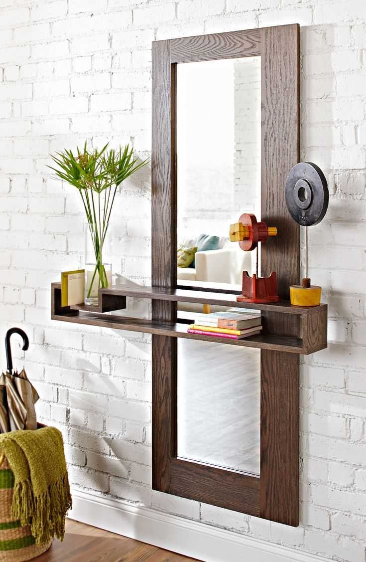 Зеркало с полочкой в прихожую