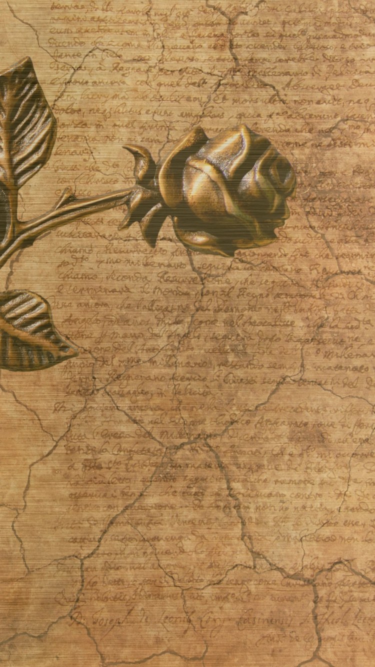 Изображение обоев на листе бумаги