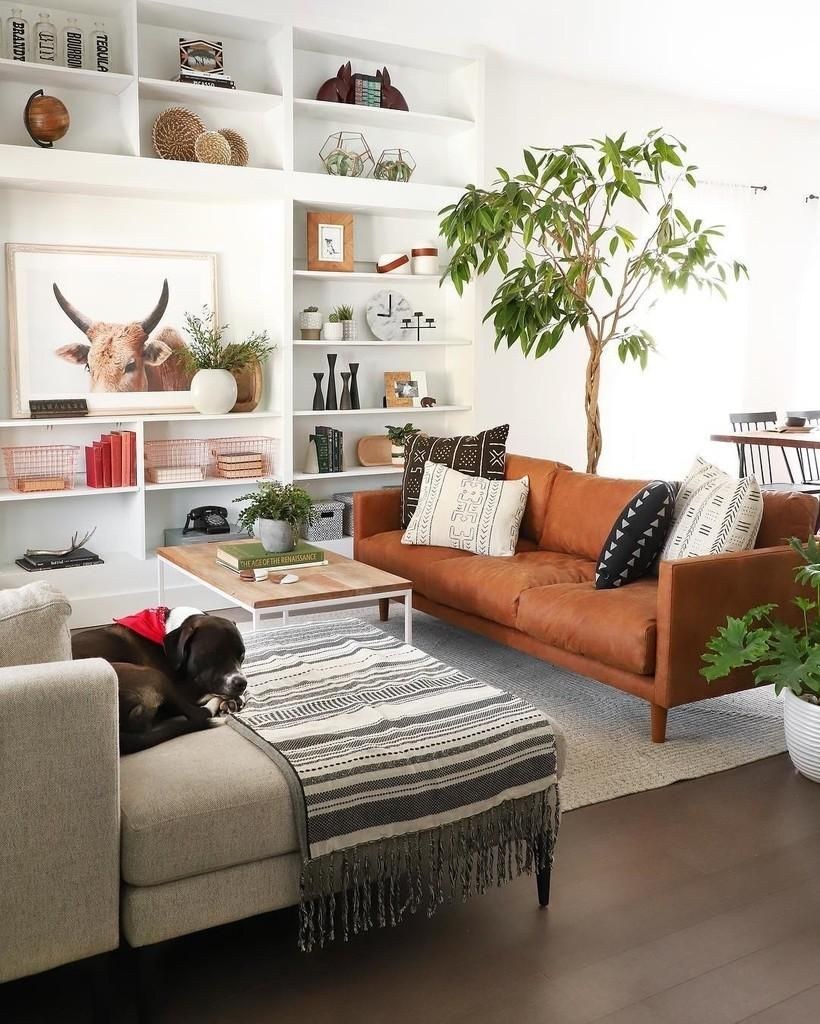 Уютная современная гостиная