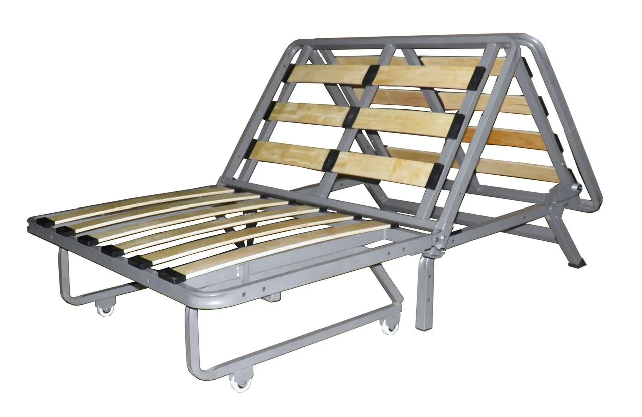 раскладное кресло кровать с металлическим каркасом