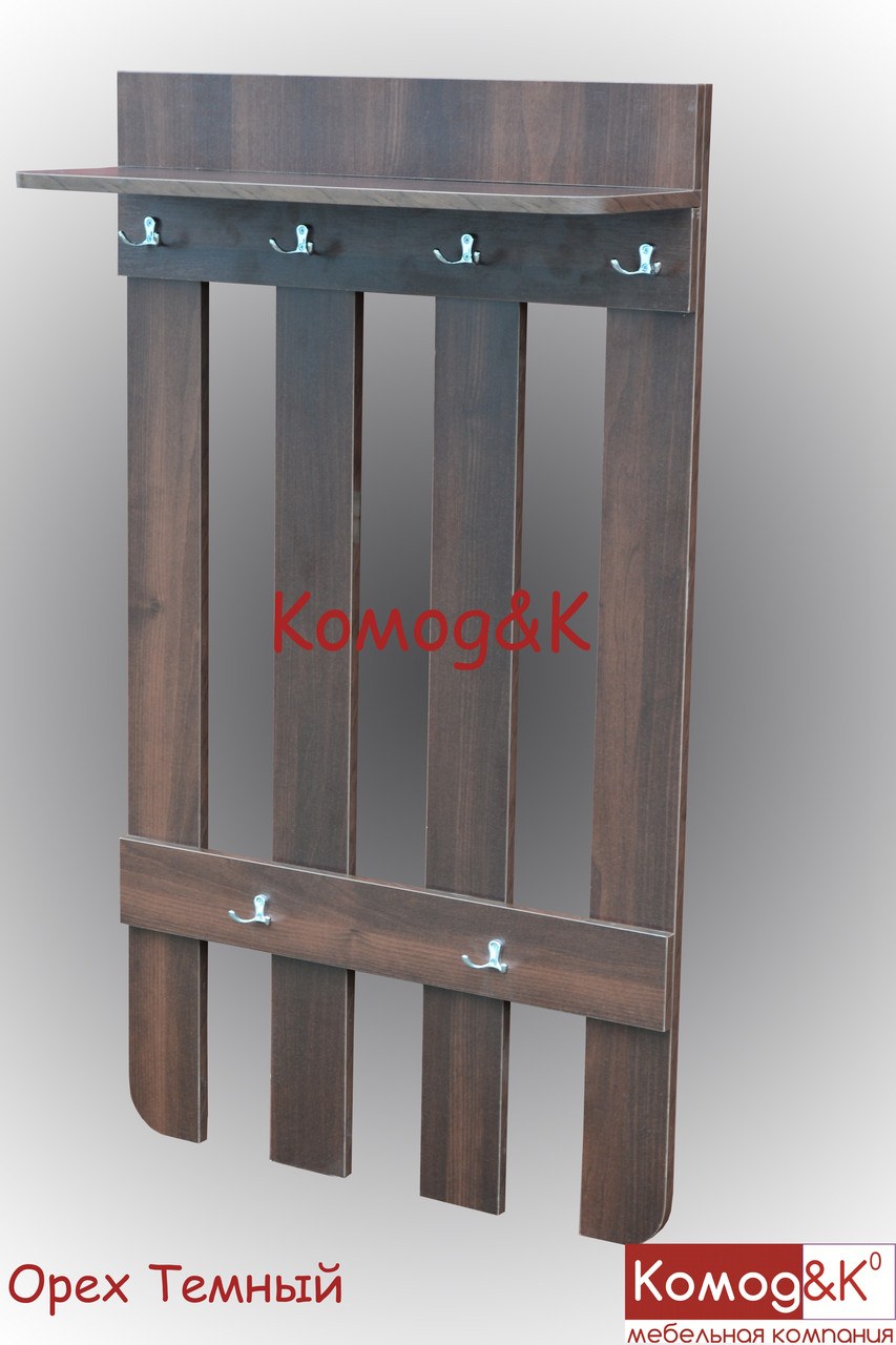 Вешалка настенная Олмеко Каролина патина ПВХ Сандал белый)/осн.