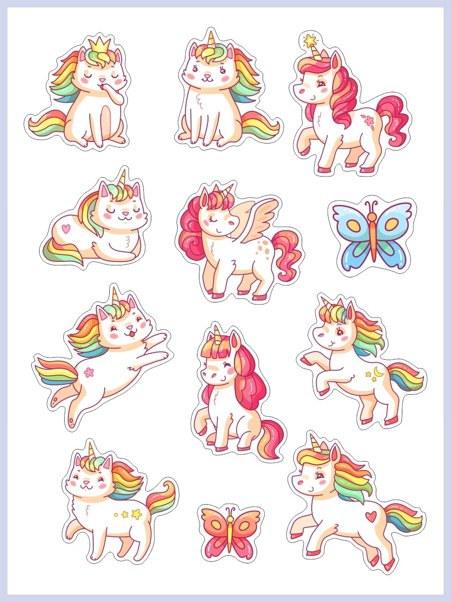 Большие наклейки пони