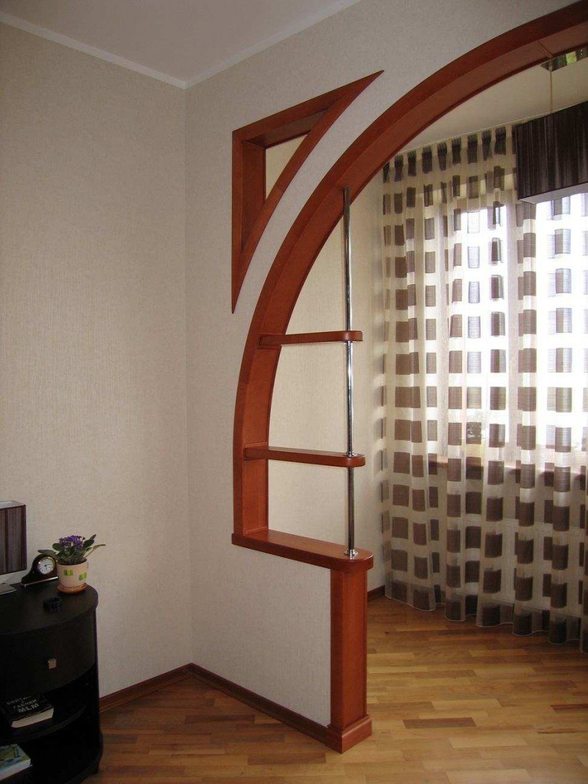 Арка с полочками