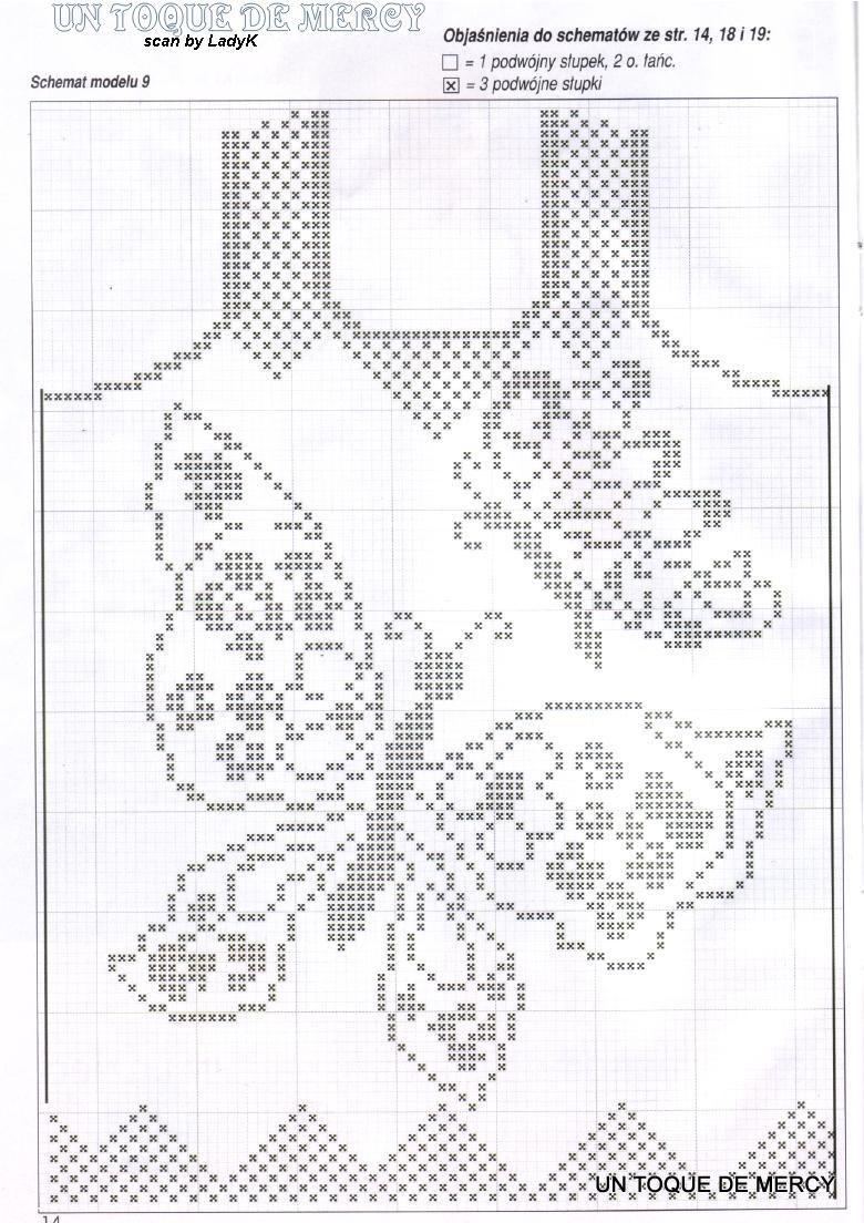 Филейная кайма схема