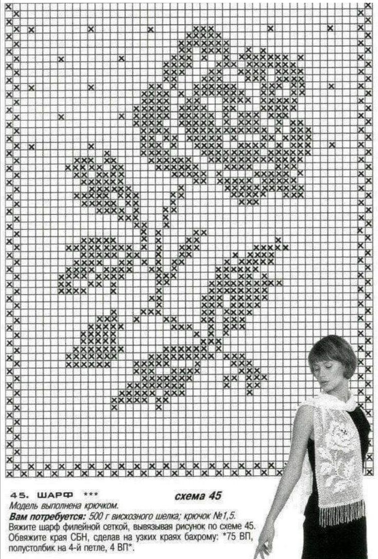 Вязание крючком Филейка схемы