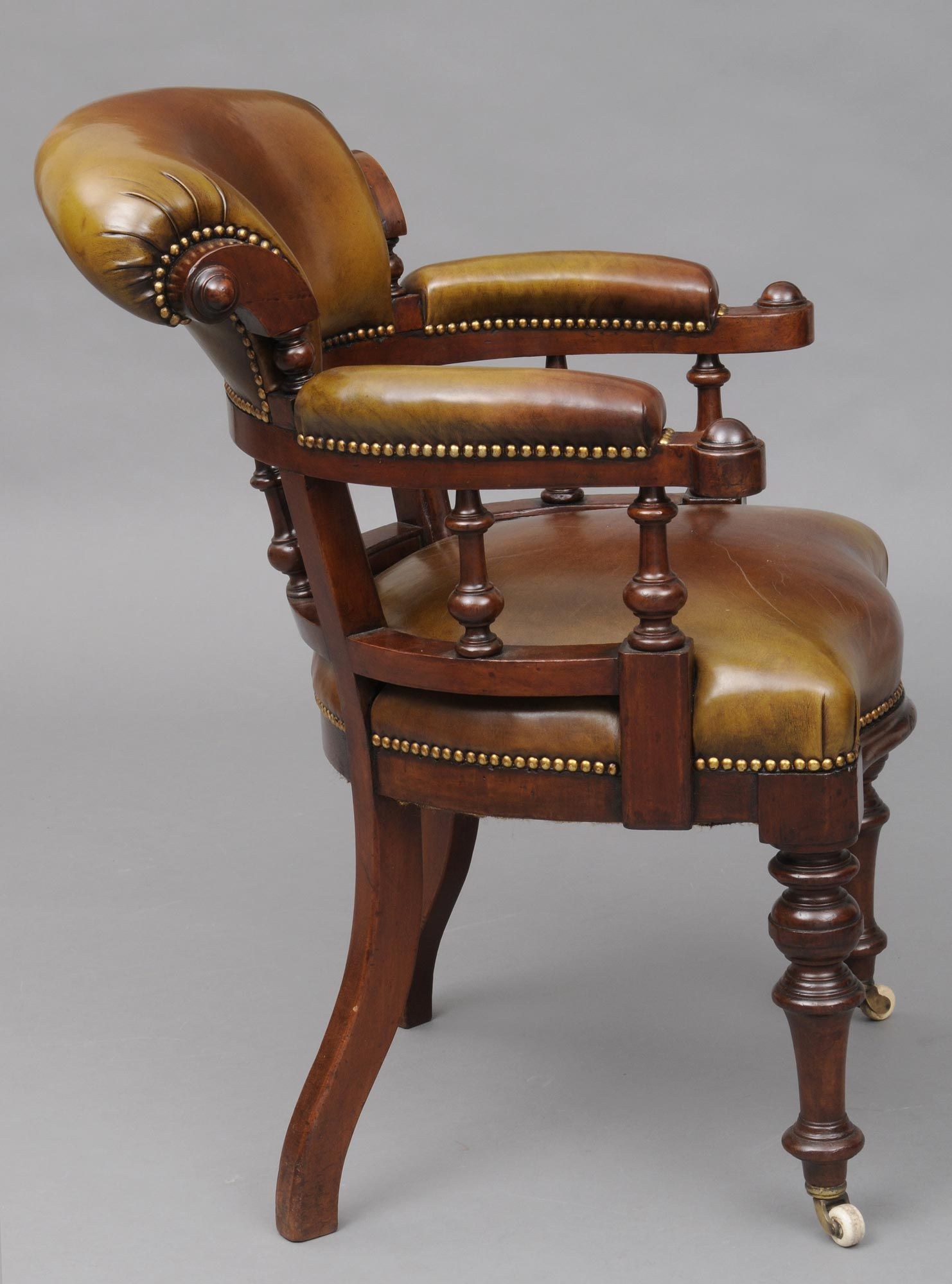 Mahogany Captains Chair c1870